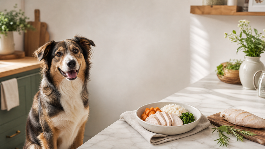 Single-Protein Dog Food: Understanding Its Role for Sensitive Stomachs | Mylo Pets dog nutrition blog hero image